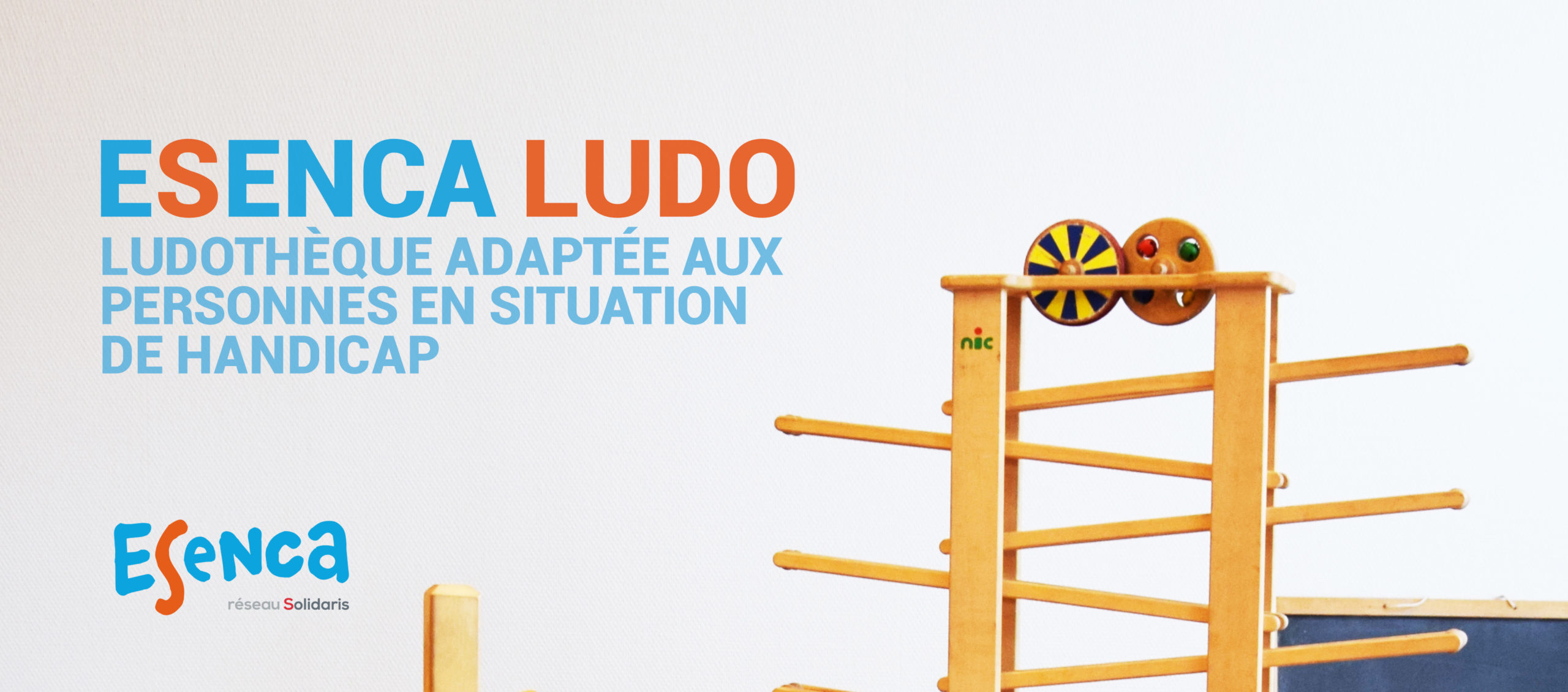 Esenca Ludo. Centre de prêt de jouets et de jeux ou ludothèque, adapté aux personnes en situation de handicap ou handicapées, par Esenca Liège.
